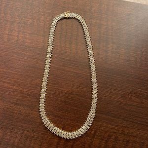 Diamond gold necklace